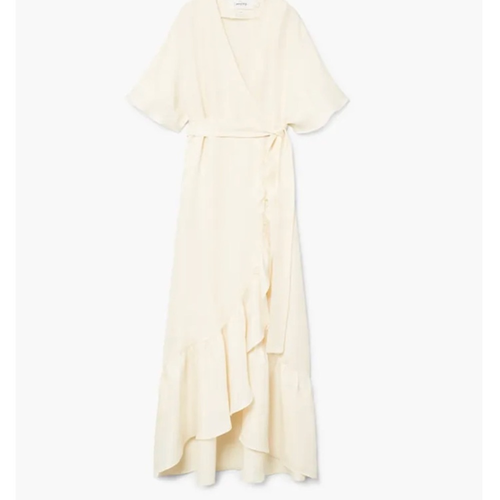 Blogger Favourite Mango Ruffle Wrap Maxi Dress - Picture 3 of 11